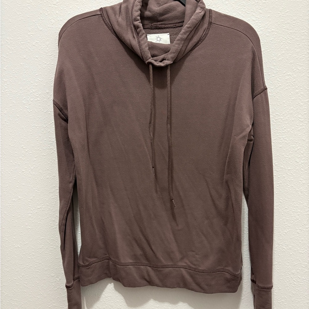 Aerie Pullover with Cowl Neck & Drawstrings